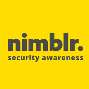 nimblr-security-awareness Nimblr logo med teksten security awareness
